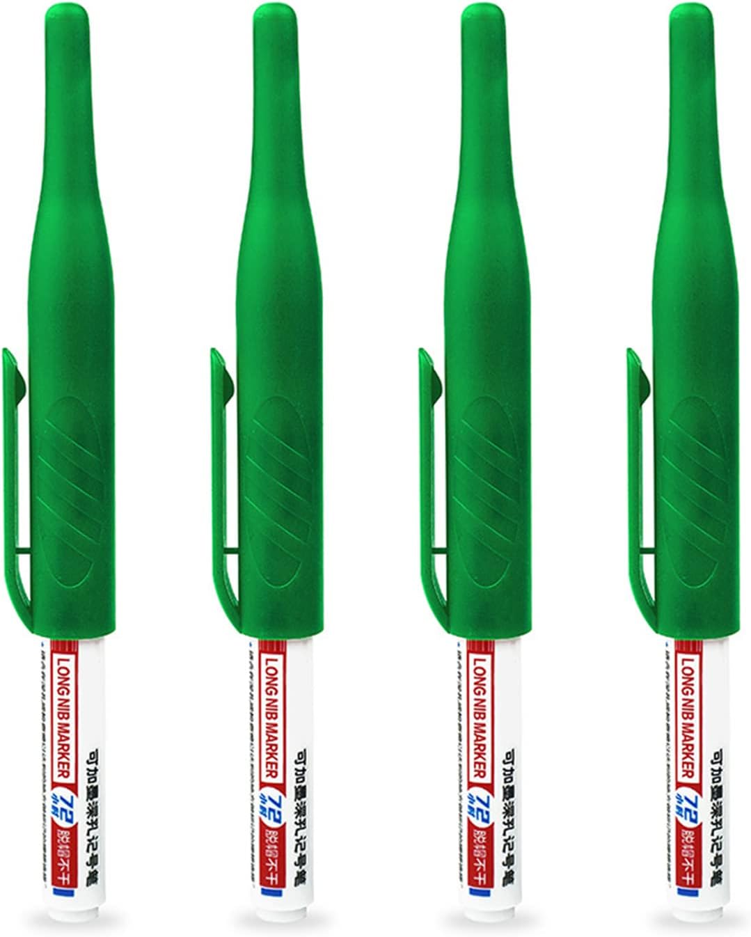 4 rotuladores multiusos de agujero profundo de 1.28 pulgadas, impermeables, marcadores de alcance profundo, marcadores de tinta para decoración del