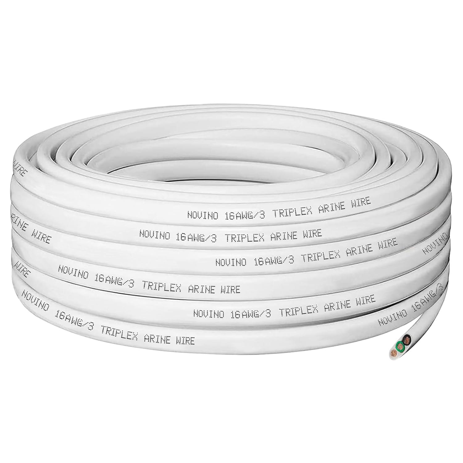 Cable marino de calibre 16, cable de cobre estañado de cobre estañado de 50 pies y 16 AWG, cable eléctrico marino para barcomarítimoautomotriz, etc