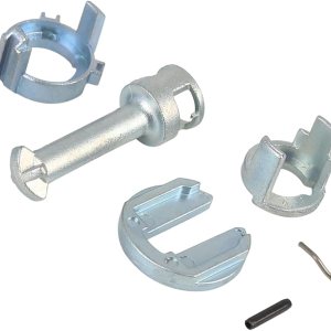 Motoforti Kit de reparación de cerradura de puerta, cilindro de cerradura de puerta, kit de reparación, para BMW X3 2004-2010, metal, tono plateado Motoforti Kit de reparación de cerradura de puerta, cilindro de cerradura de puerta, kit de reparación, para BMW X3 2004-2010, metal, tono plateado