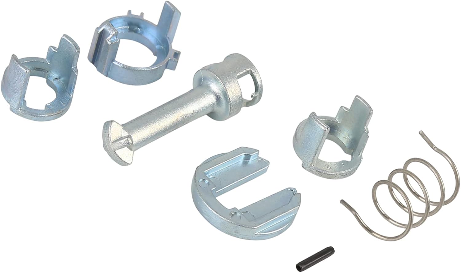 Motoforti Kit de reparación de cerradura de puerta, cilindro de cerradura de puerta, kit de reparación, para BMW X3 2004-2010, metal, tono plateado