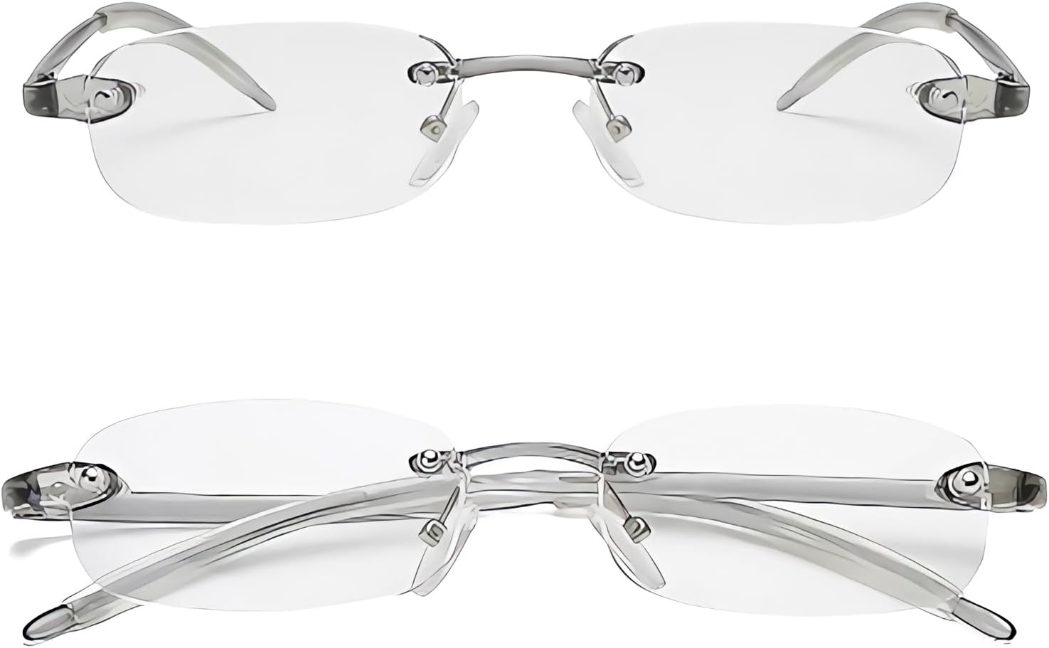 Lector ultraligero gris TR90 de los vidrios de lectura sin montura unisex flexibles 164.0 ft m