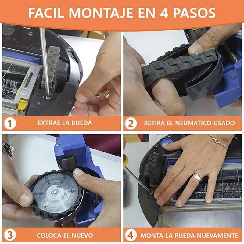 Rueda de bola delantera y rueda motriz, compatible con IRobot Roomba S Series S9 (9150) S9+ S9 Plus (9550), accesorios de aspirador robot, piezas de