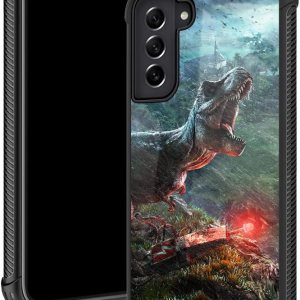 TnXee Funda compatible con Samsung Galaxy S21, Jurassic Dinosaur Galaxy S21 para niños, reforzar las cuatro esquinas, a prueba de golpes, TnXee Funda compatible con Samsung Galaxy S21, Jurassic Dinosaur Galaxy S21 para niños, reforzar las cuatro esquinas, a prueba de golpes,