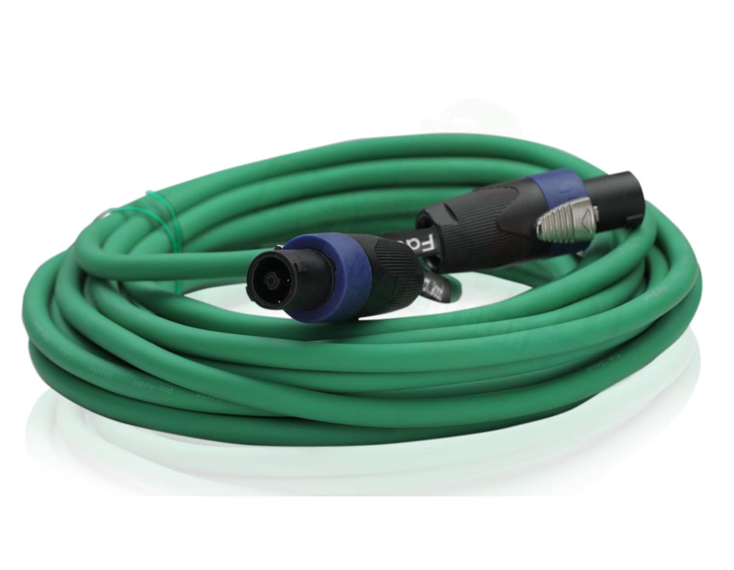 Cables Speakon a Speakon (paquete de 2) Cable PA de audio profesional DJ Pro de 25 pies con conector de bloqueo giratorio  Cable de 12 AWG para