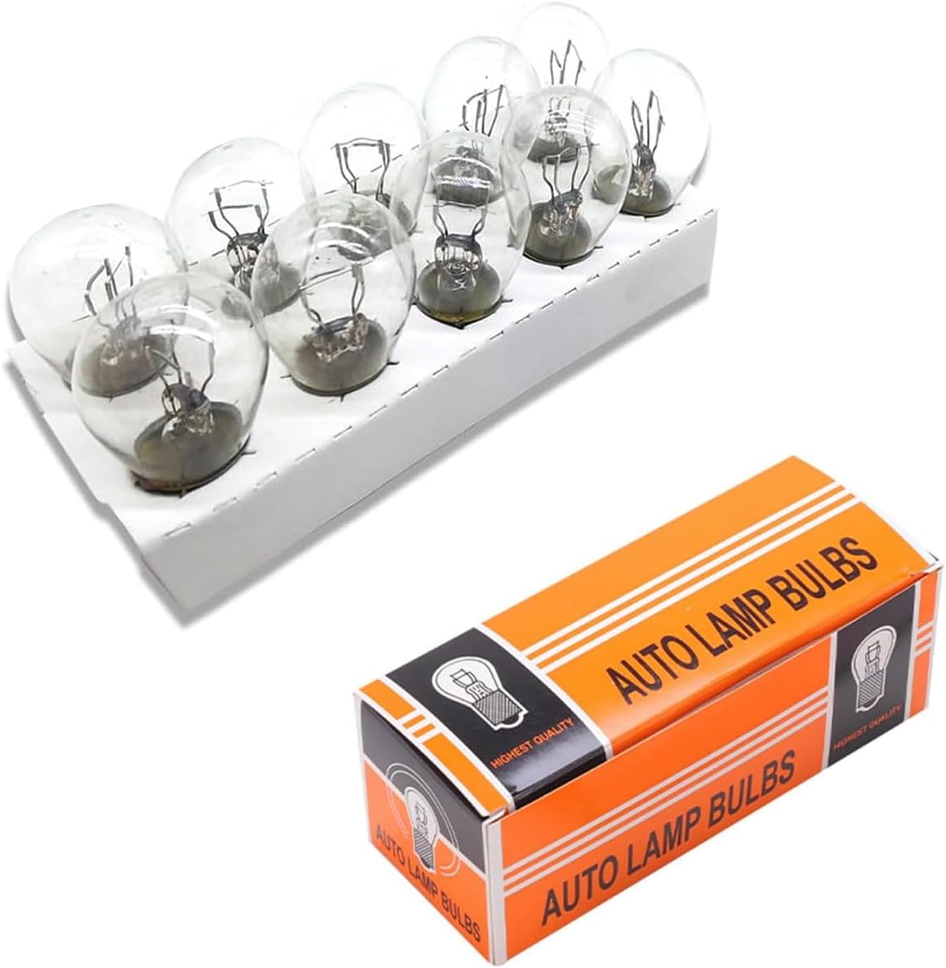 10 luces de freno halógenas Auto 1141, 12 V, 21 W, pie plano, luz única, luz brillante, luz direccional, marcador Plug and Play, luces traseras de