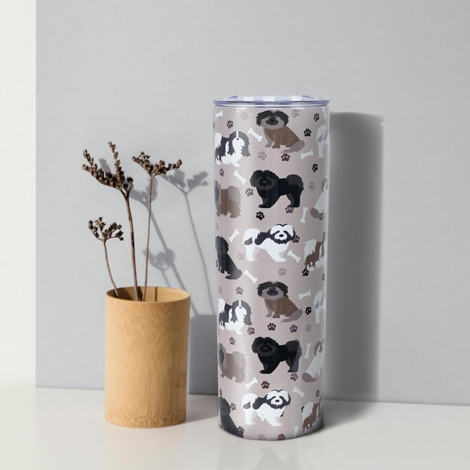 Shih Tzu Regalos para mujeres, vaso Shih Tzu, regalos para amantes de los perros, regalo para perros, tazas de café de viaje Shih Tzu para bebidas