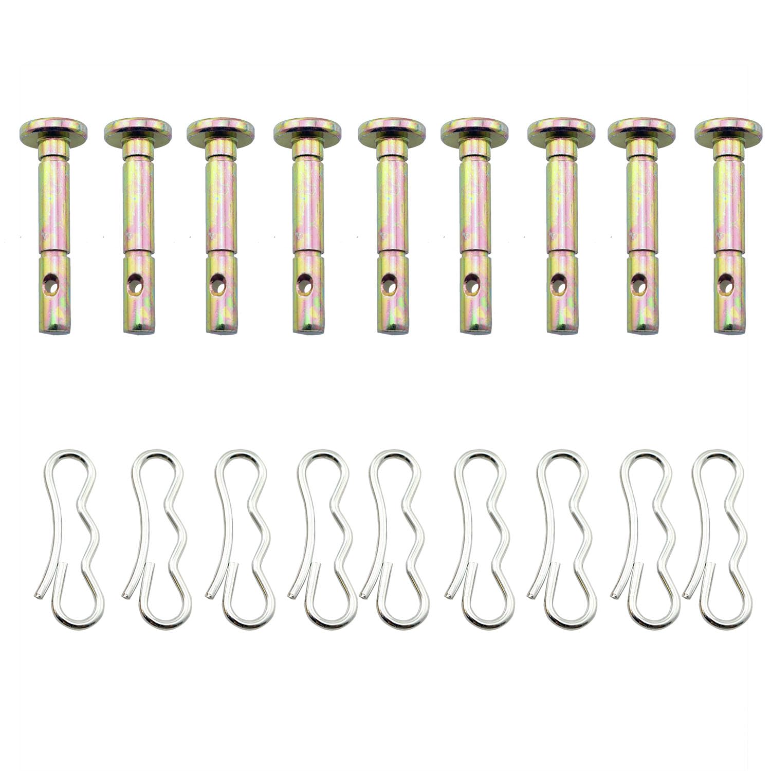 738-04124A y 714-04040 Pasadores de corte y pasadores de chaveta DZS ELEC 10 piezas 738-04124 y pasadores de chaveta 714-04040 para quitanieves Cub