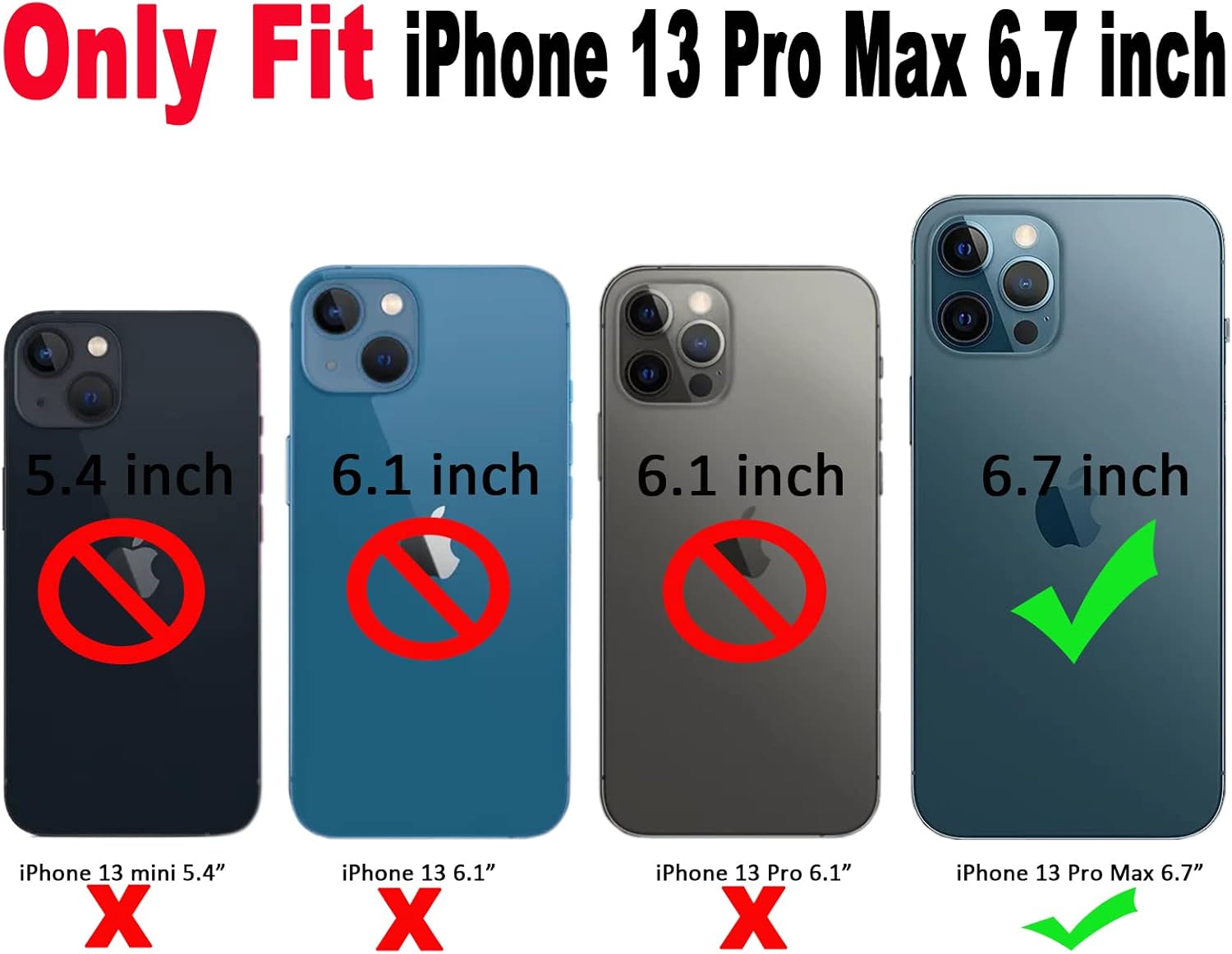 Qokey Funda para iPhone 13 Pro Max de 6.7 pulgadas, diseño de borde ondulado rizado, transparente, con purpurina brillante, bonita funda