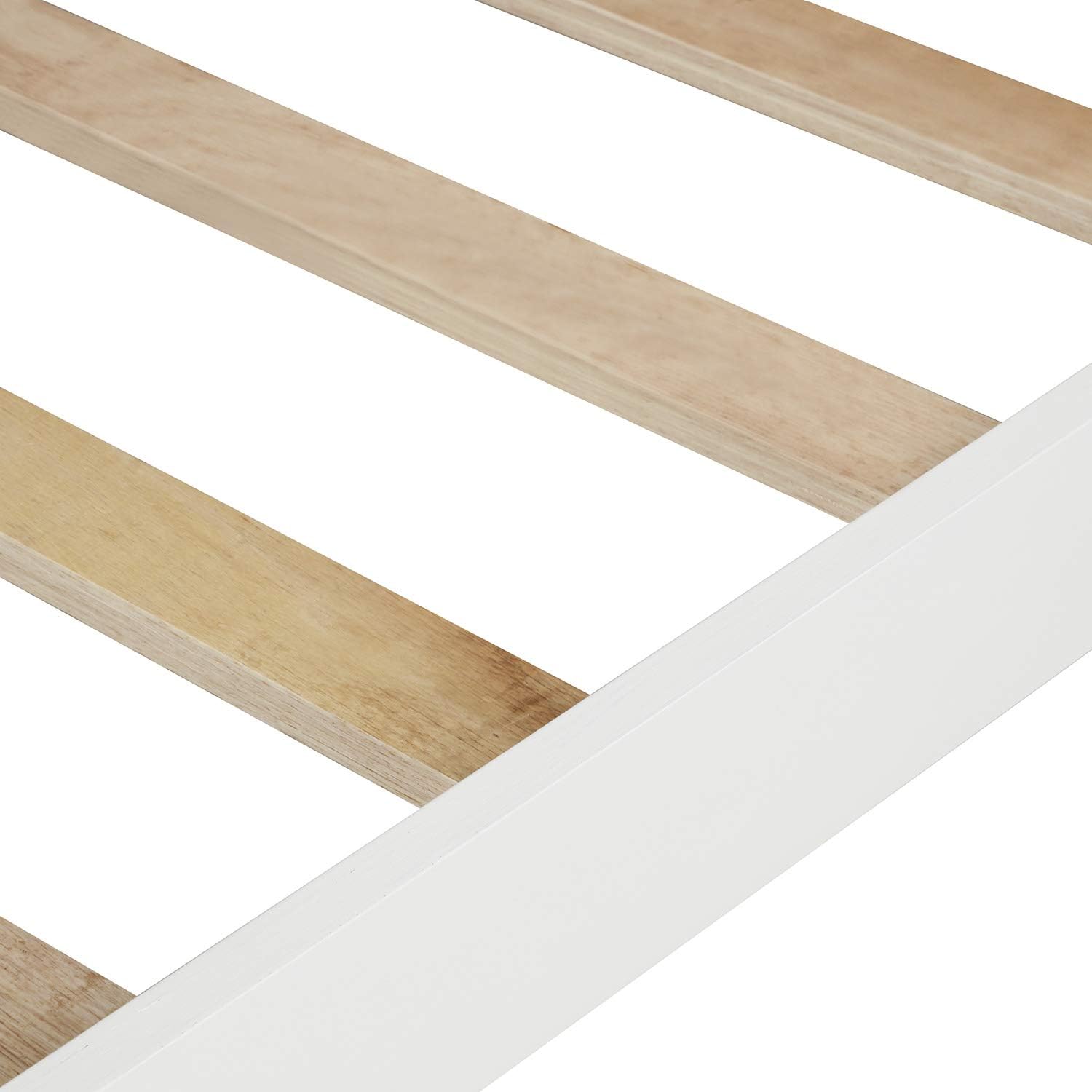 Harper & Bright Designs Base de cama individual con cabecero y estribo, cama de madera tamaño individual con soporte de listones de madera (nuevo,