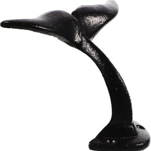 Uonlytech Ganchos de pared de cola de ballena, ganchos de hierro fundido para decoración de ballenas, ganchos de hierro fundido resistentes para Uonlytech Ganchos de pared de cola de ballena, ganchos de hierro fundido para decoración de ballenas, ganchos de hierro fundido resistentes para