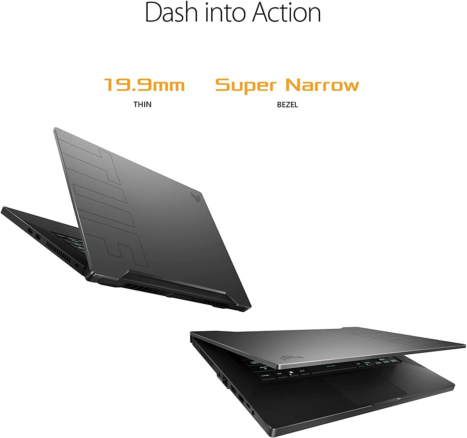 ASUS TUF Dash Gaming Laptop 2022, 15.6 pulgadas FHD IPS 144Hz, Intel i7-11370H de 4 núcleos, NVIDIA GeForce RTX 3050 Ti 4GB GDDR6, 16GB DDR4, 512GB