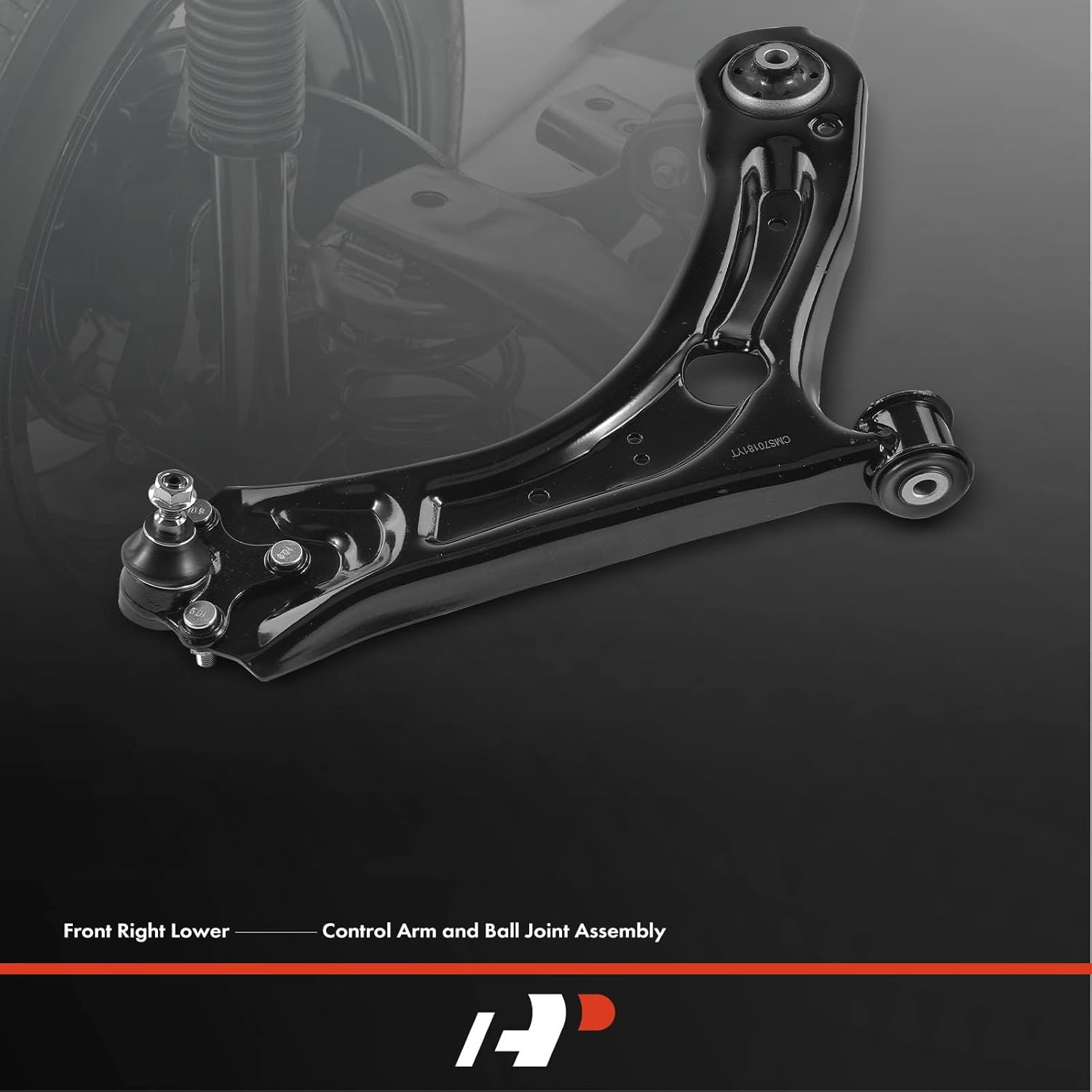 A-Premium Brazo de control inferior delantero derecho, con rótula y buje, compatible con Volkswagen Passat 2012-2021, Beetle 2012-2019