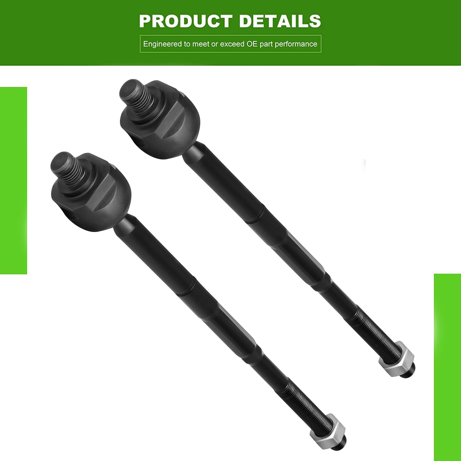 SCITOO 8 piezas kit de suspensión 2 brazo de control inferior y rótula 2 barra estabilizadora delantera 2 exterior 2 barra de acoplamiento interior