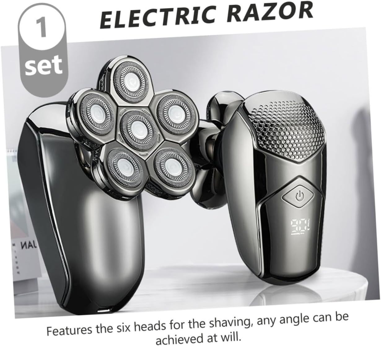 FOMIYES 6 Sets Electric Shaver Beard Trimmer Nose Hair Clipper Facial kit Electric Body Shaver Men Body Shaver Hair Clippers kit Waterproof Shaver