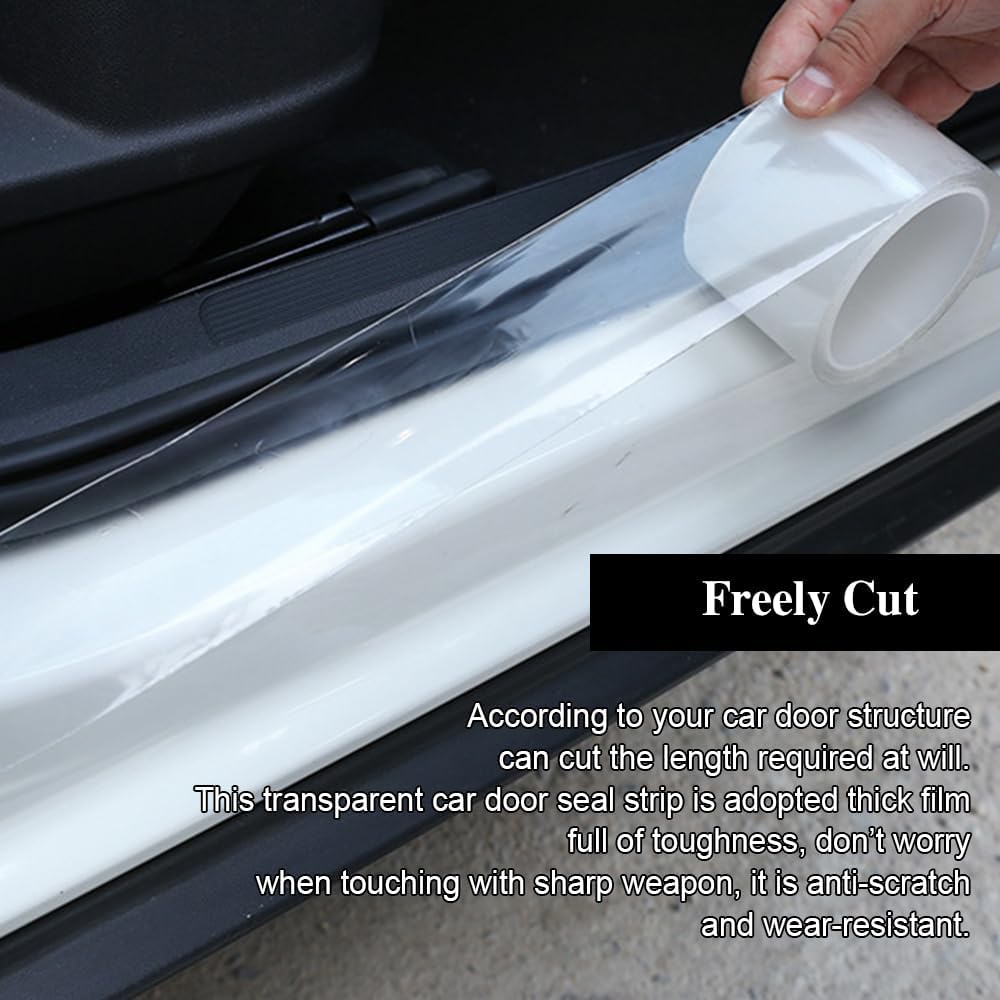 Protector de entrada de puerta de automóvil, protector de puerta de automóvil, cinta protectora anticolisión, tira adhesiva antiarañazos, tira