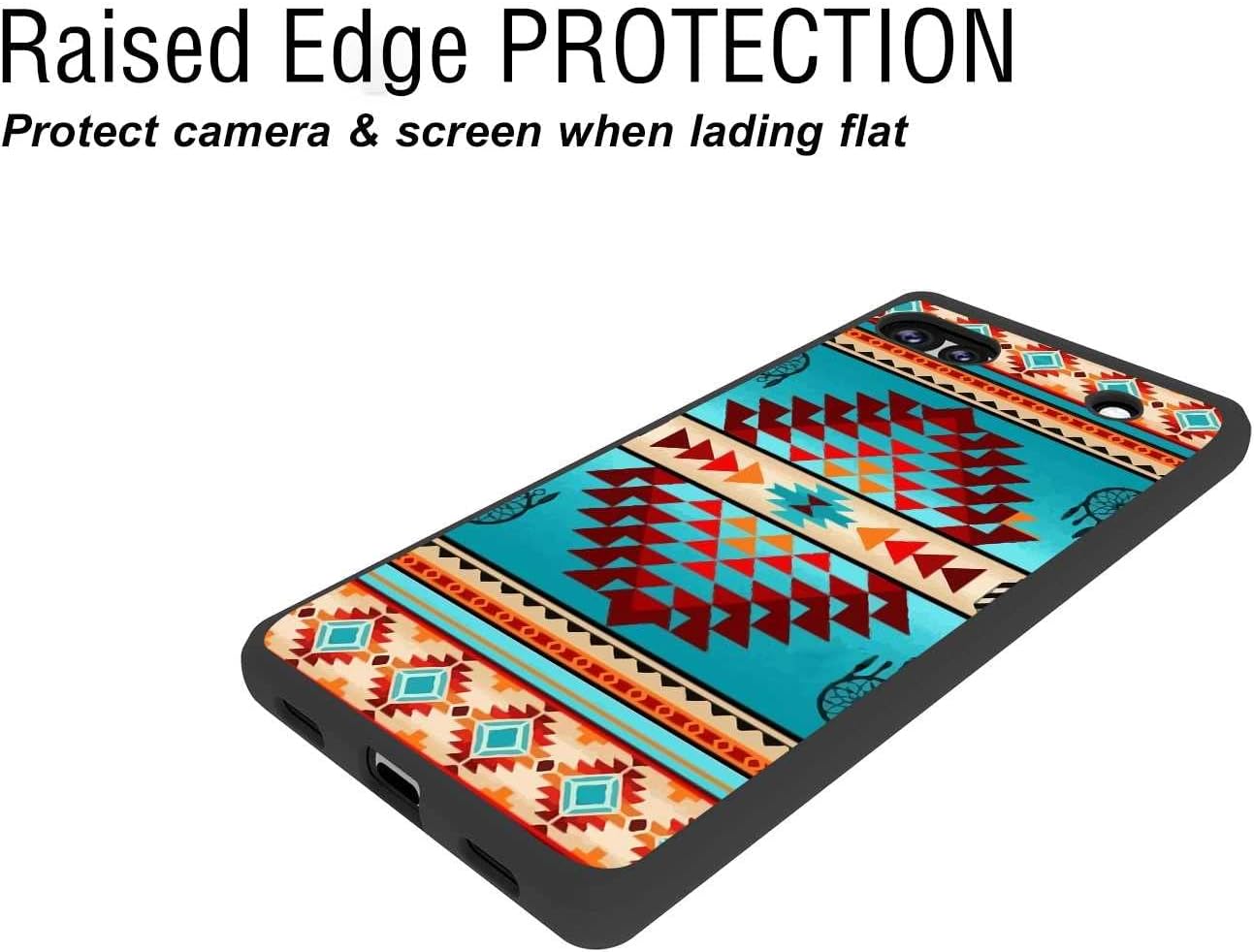 Funda diseñada para Google Pixel 6A, diseño geométrico tribal del suroeste del oeste y bohemio, diseñado para Google Case para mujeres y niñas,
