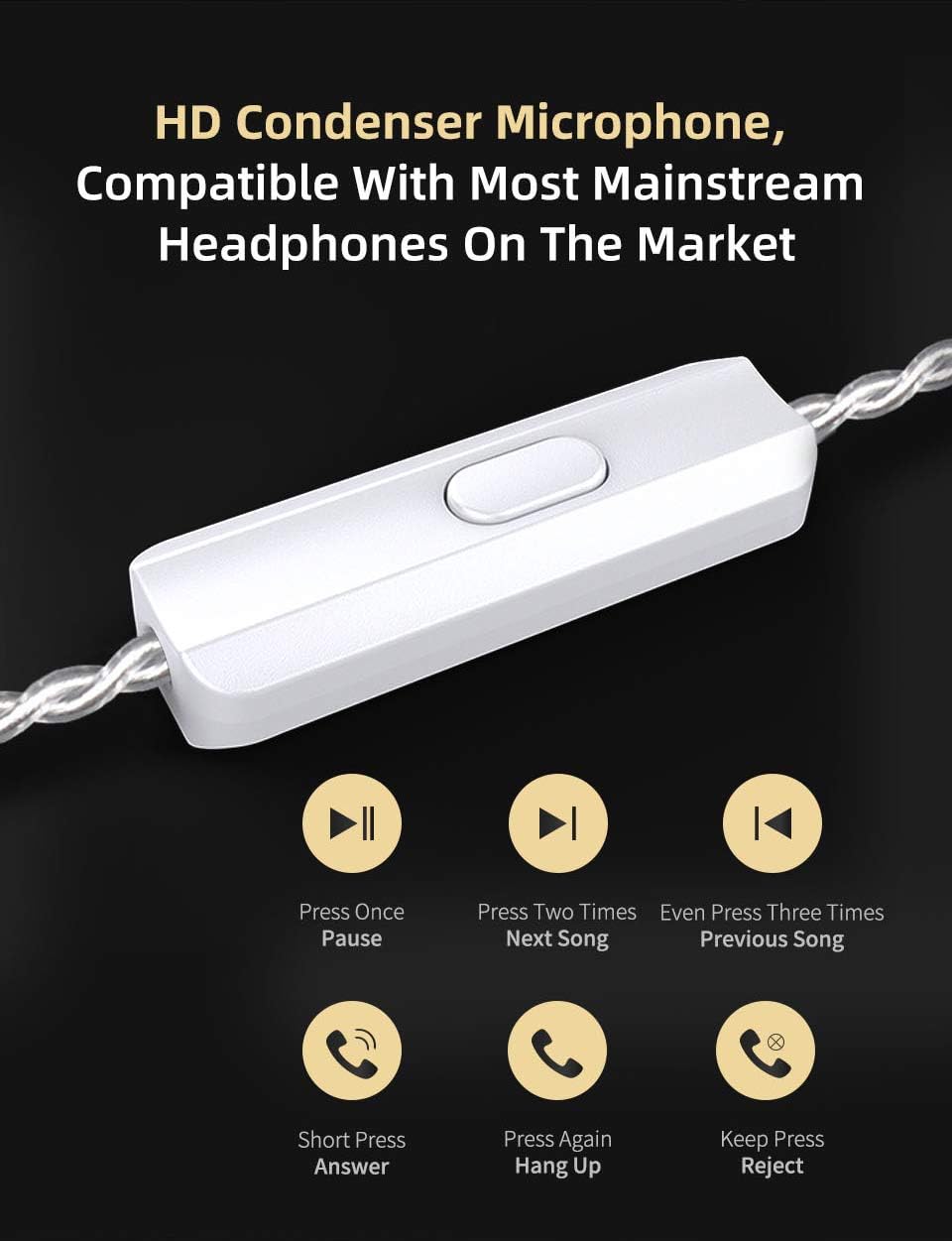 KZ ZSN PRO X Auriculares de doble conductor, auriculares de sonido estéreo de alta fidelidad con armadura equilibrada y controlador dinámico