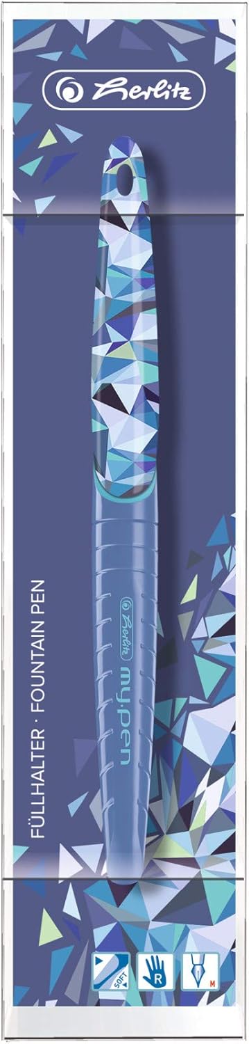 Herlitz my.pen 50027248 – Pluma estilográfica (1 unidad), color azul salvaje