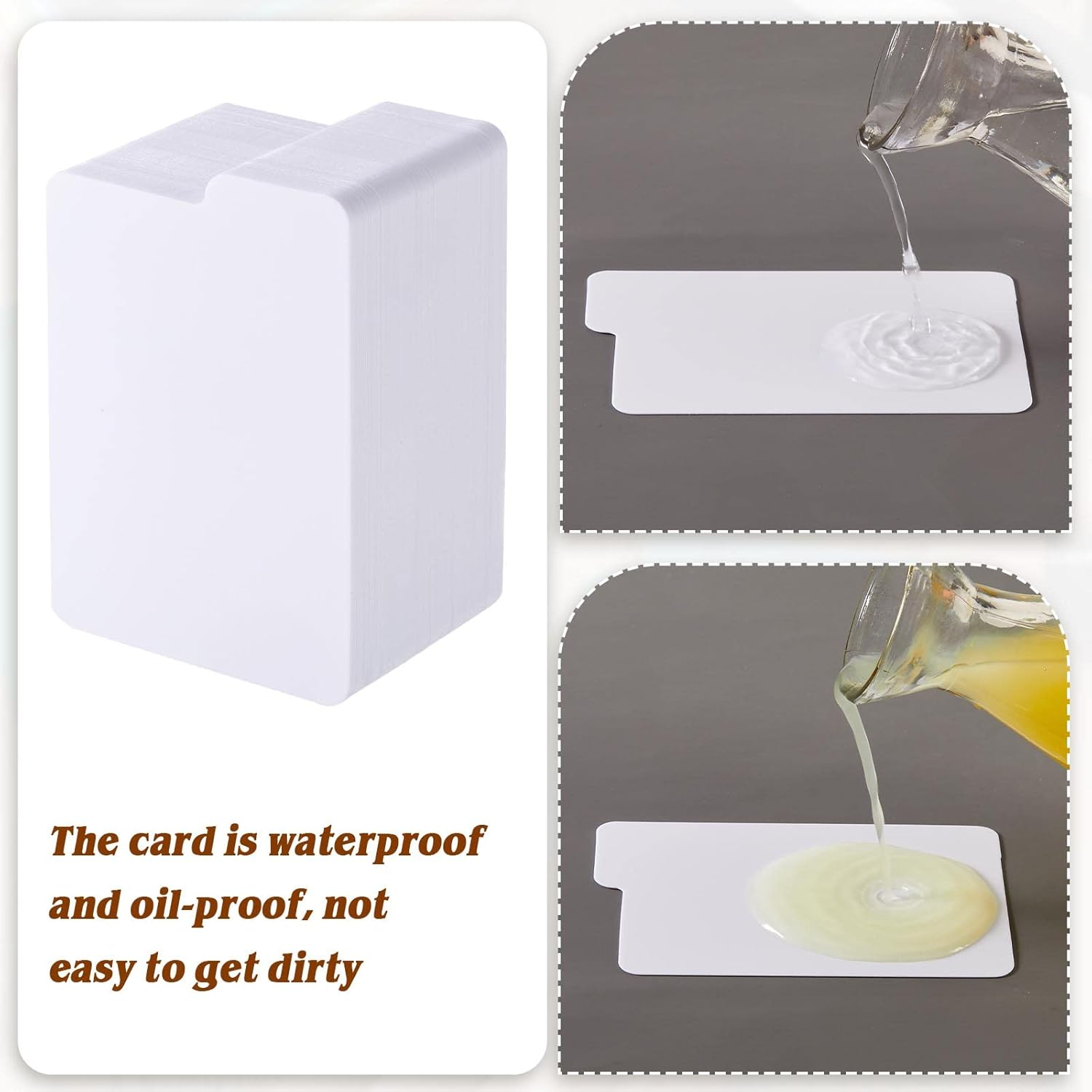 Separadores de tarjetas de plástico para intercambio de tarjetas, organizador de tarjetas blancas para juegos deportivos, negocios, almacenamiento