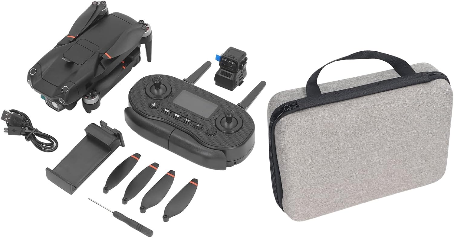 Cámara HD Video Drone Posicionamiento GPS Posicionamiento óptico Motor sin escobillas Fotografía Plegable Dron aéreo Plásticos y componentes