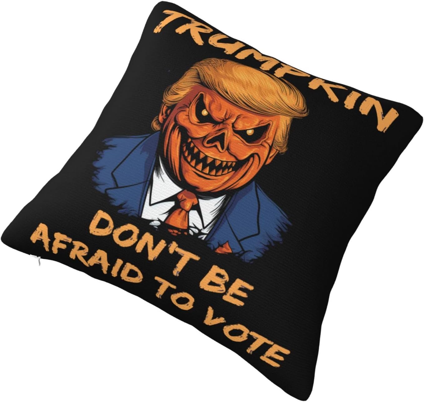 Zombie Donald Trump – Divertida funda de almohada de Halloween para Halloween, diseño de Donald Trump (4) funda de almohada de doble cara de 18 x 18