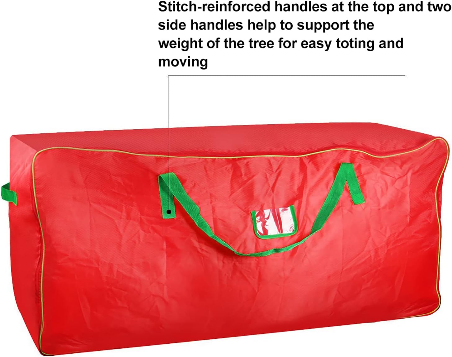 Bolsa de almacenamiento para árbol de Navidad, se adapta a árboles de hasta 9 pies, contenedor grande y duradero para árbol de Navidad que protege