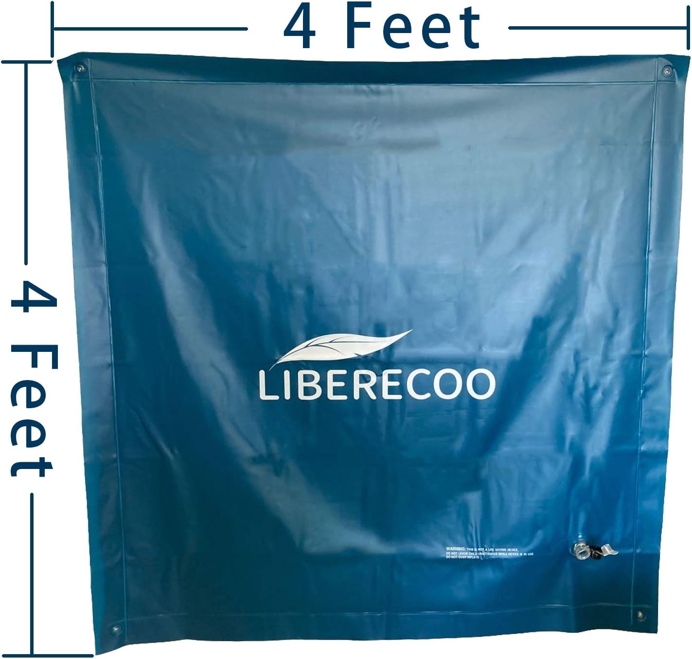 LIBERECOO Almohadas de piscina de 4 x 4 pies para piscinas sobre el suelo, kit de cierre de piscina para invierno, almohada de piscina de invierno.