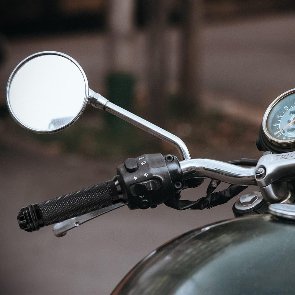 Hand Grips 78” 22mm Aluminum and Rubber Gel Handlebar Grip Non Slip Universal Motorcycle Grips for Motorbike