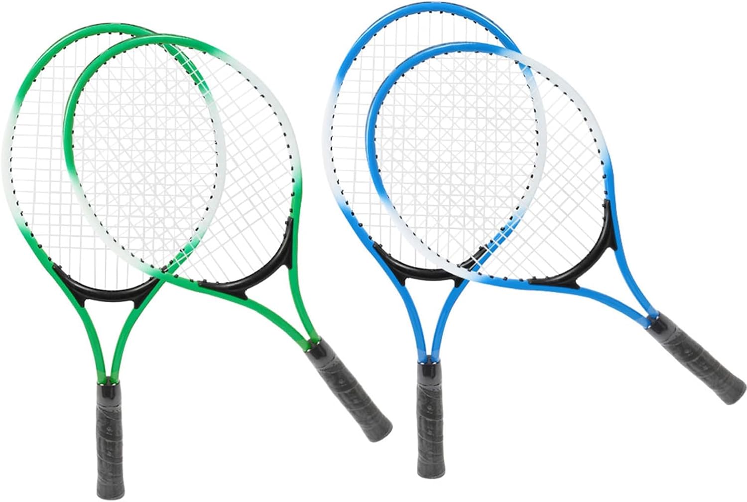 Raqueta de tenis, juego de raqueta de tenis para niños, de aleación de hierro, 2 raquetas de tenis con 1 pelota de tenis suave y 1 bolsa de