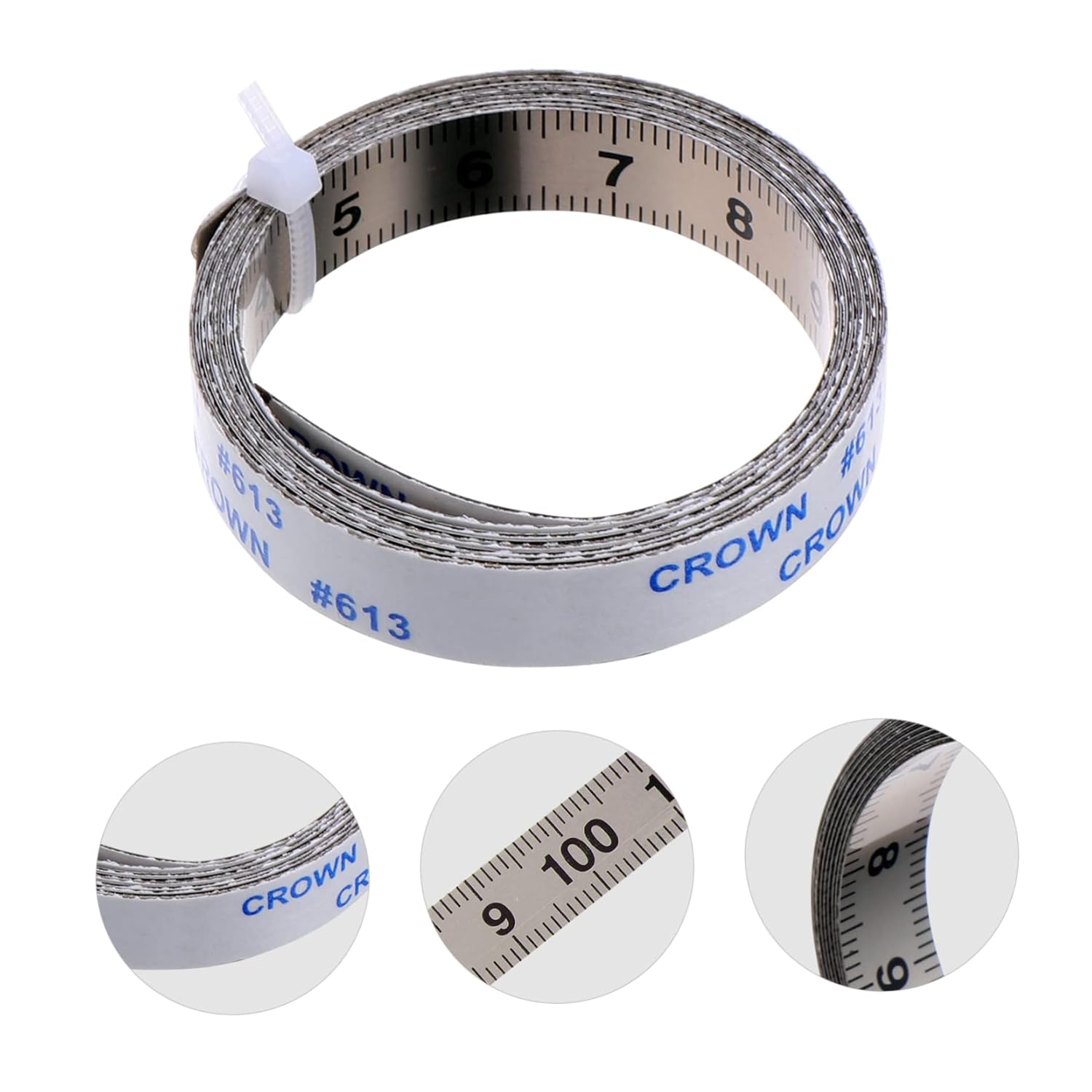OSALADI Regla de metal pegatinas de acero inoxidable, regla de acero inoxidable, regla de trabajo de acero inoxidable, cinta métrica, cinta métrica