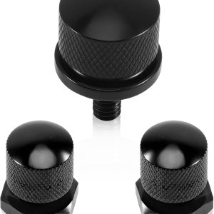 Tornillo de tornillo de acero inoxidable para guardabarros trasero con tuerca de montaje de asiento individual de 14 “-20 roscas, patrón de calavera Tornillo de tornillo de acero inoxidable para guardabarros trasero con tuerca de montaje de asiento individual de 14 “-20 roscas, patrón de calavera