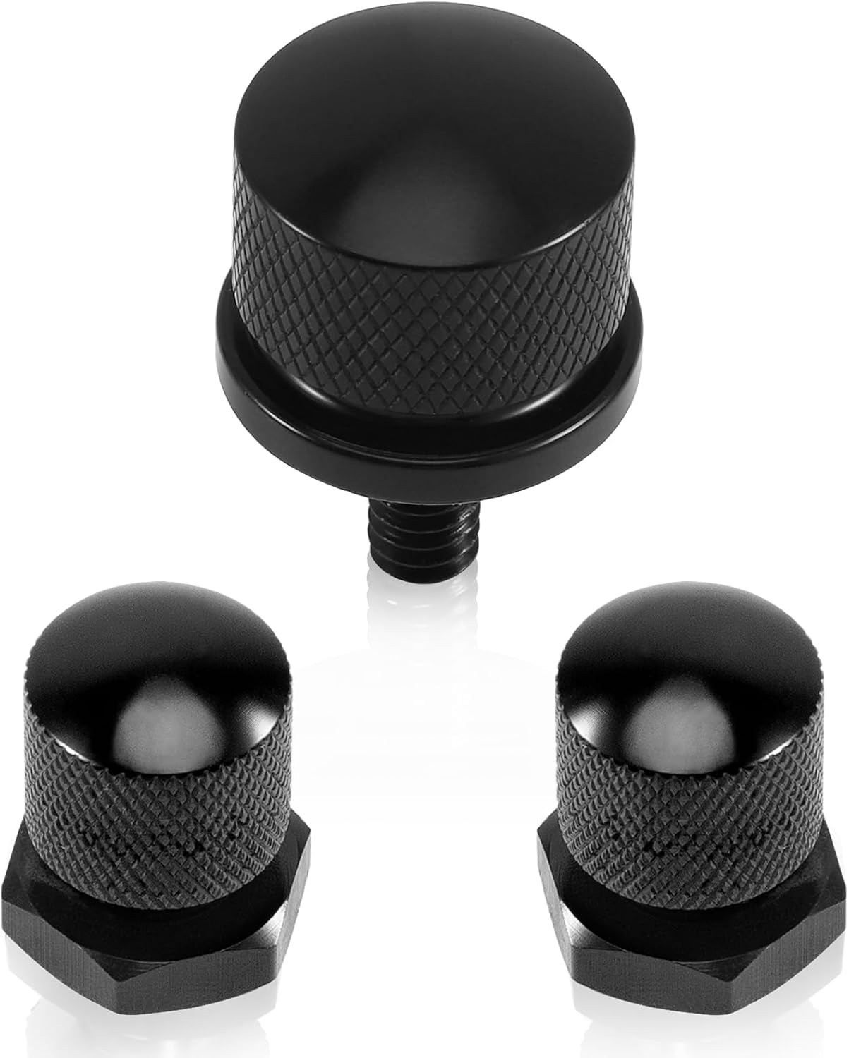 Tornillo de tornillo de acero inoxidable para guardabarros trasero con tuerca de montaje de asiento individual de 14 “-20 roscas, patrón de calavera