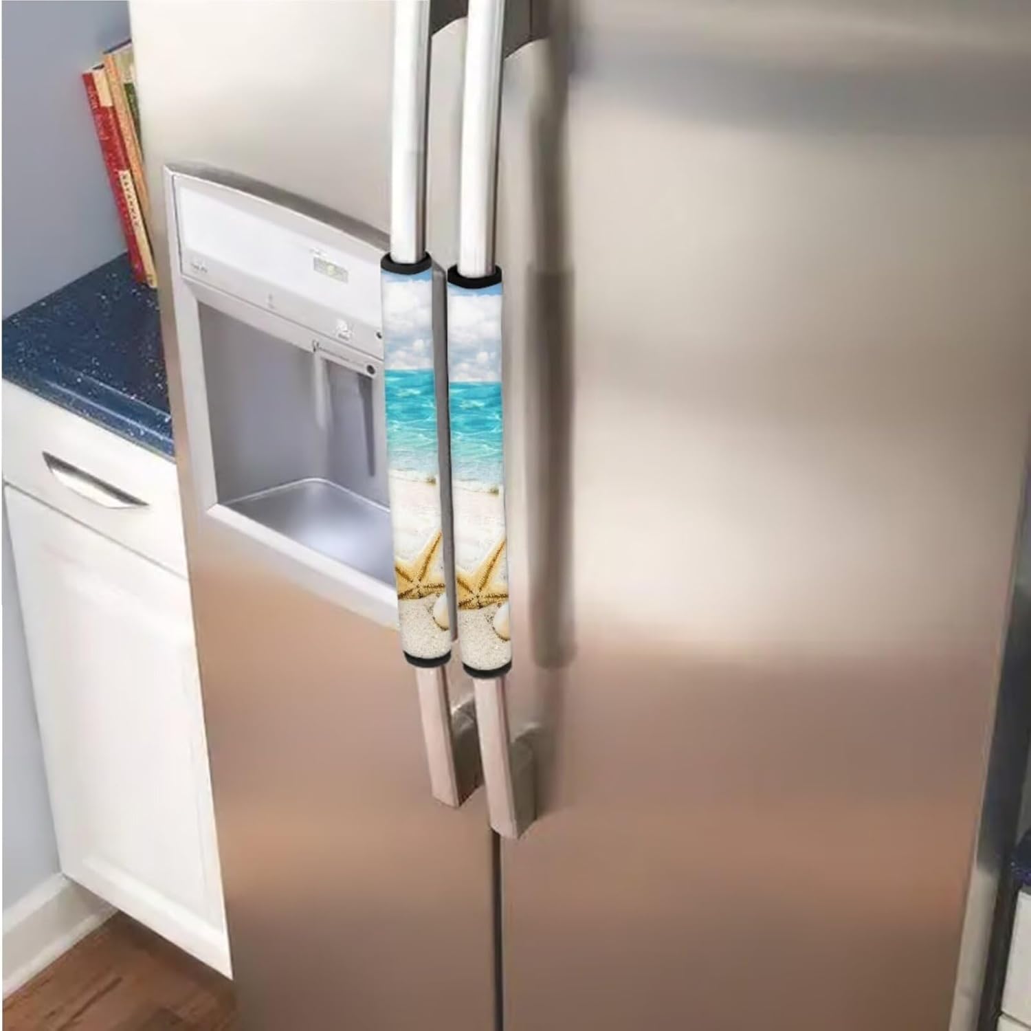 Maiyoinou 8 fundas antideslizantes para manijas de puerta de refrigerador, lavavajillas, horno, para mantener alejadas las huellas dactilares,