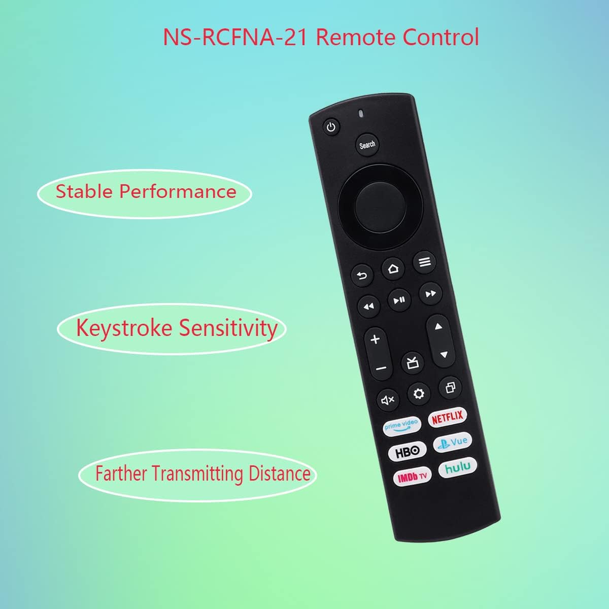 NS-RCFNA-21 NS-RCFNA-19 Mando a distancia de repuesto IR para Insignia Smart TV NS-24DF310NA19 NS-32DF310NA19 NS-39DF510NA19 NS-43DF710NA19