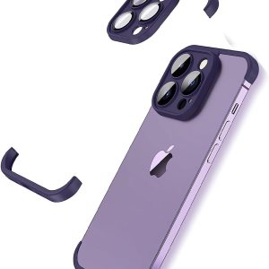 Real Bare – Funda para teléfono sin marco diseñada para iPhone 13 Pro, protector de lente de cámara, almohadilla de esquina de TPU a prueba de Real Bare – Funda para teléfono sin marco diseñada para iPhone 13 Pro, protector de lente de cámara, almohadilla de esquina de TPU a prueba de