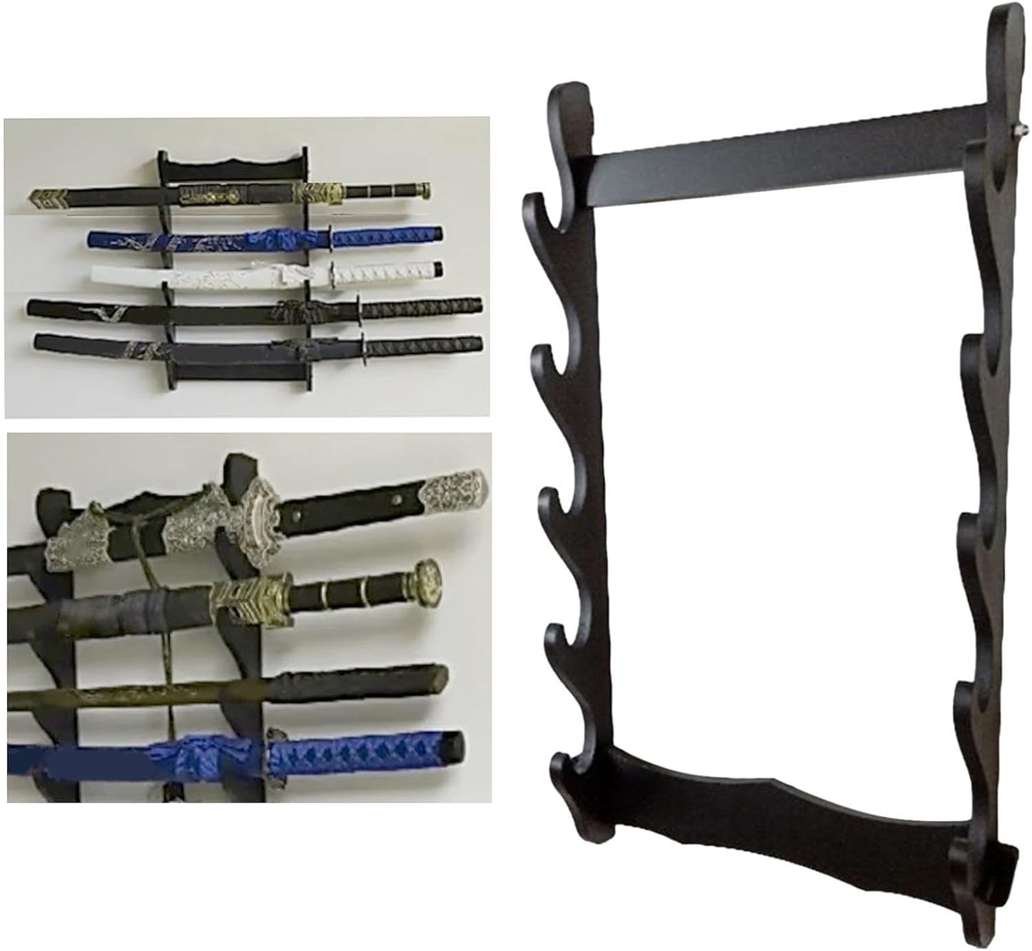 Samurai Rack Sword Holder Accessories Horizontal Base,No Hardware Bracket,Tanto Holder for Wakizashi,Collection Sword