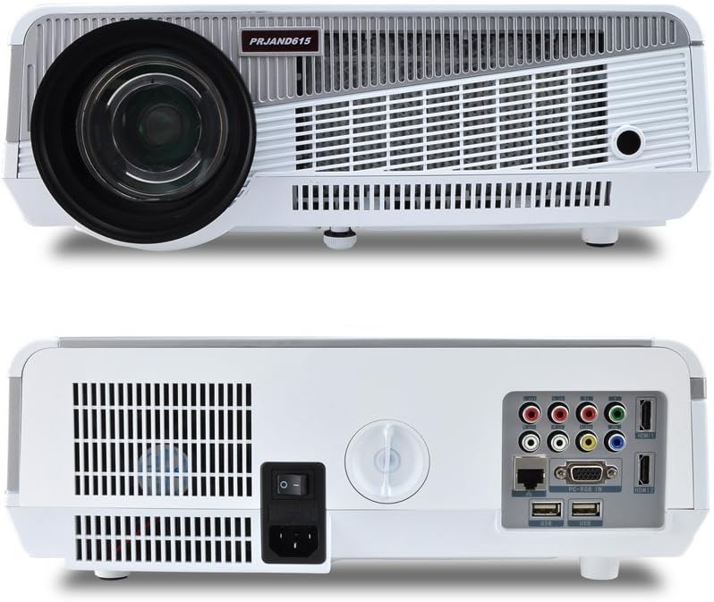 Pyle Full HD 1080p Hi-Res Mini Proyector de Cine de Video Inteligente Portátil de Cine en Casa – Computadora Android de doble núcleo integrado,