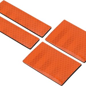 PATIKIL Parche reflectante de 1 x 4 pulgadas, 2 x 3 pulgadas, 4 piezas de cierre de gancho y bucle de seguridad para deportistas nocturnos, PATIKIL Parche reflectante de 1 x 4 pulgadas, 2 x 3 pulgadas, 4 piezas de cierre de gancho y bucle de seguridad para deportistas nocturnos,