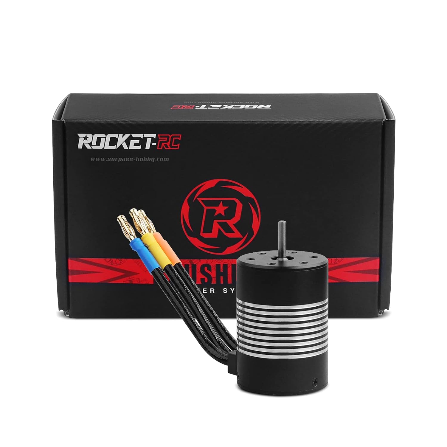 Motor sin escobillas de coche RC 110 540 3650 5200KV 0.125 in eje de alta velocidad impermeable motor para la mayoría de 110 vehículos RC escala