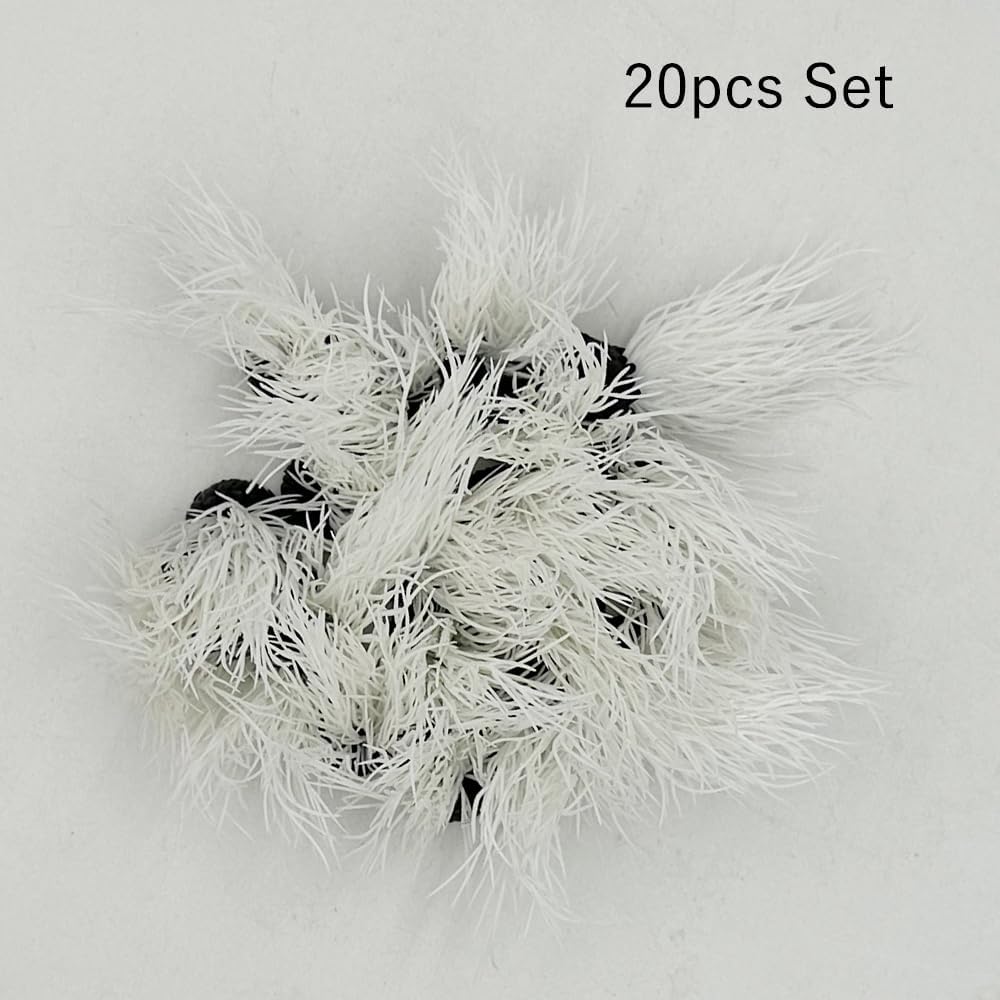 Smoothedo-Pets Plantas de acuario Decoraciones para pecera, 20 piezas de tamaño pequeño2 pulgadas de alto, planta artificial de plástico de peces de