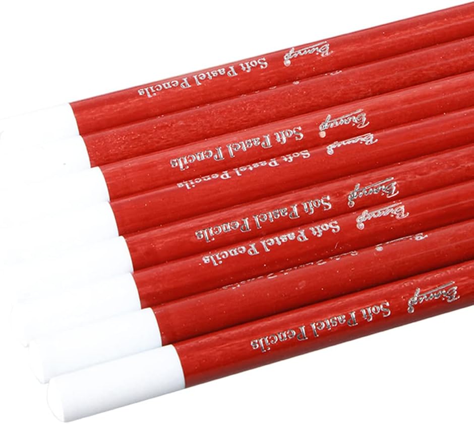 12 lápices de colores pastel suaves para artistas, de 0.157 in, con base blanca, para limners, estudiantes, principiantes, dibujo, mezcla, pintura,