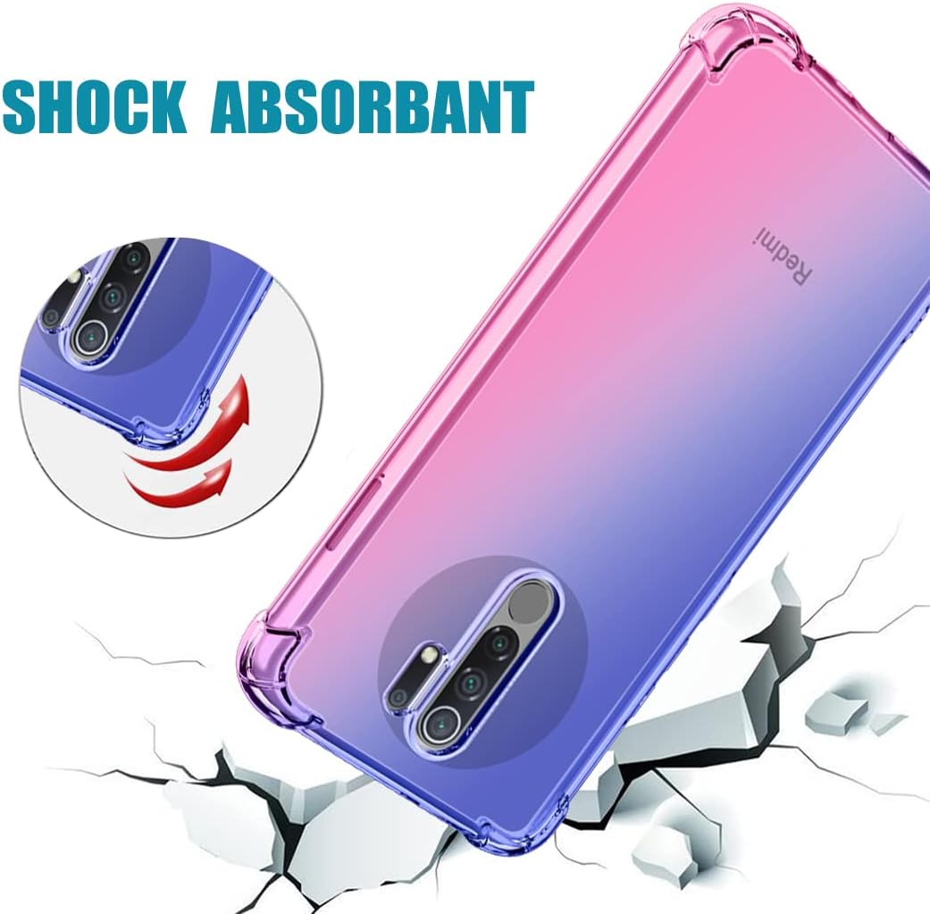 Vokuha Funda protectora para Xiaomi Redmi 9  Redmi 9 PrimePoco M2 M2004J19PI, linda funda protectora de TPU suave y flexible para Xiaomi Redmi 9