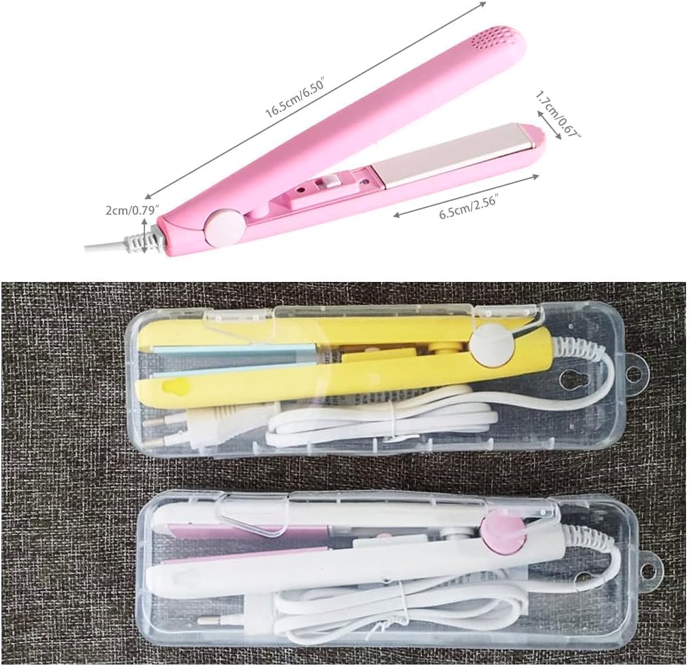 Werdeny – Mini rizador de pelo de cerámica para cabello corto, mini rizador de pelo, mini rizador de pelo para cabello corto y fino, mini rizador de