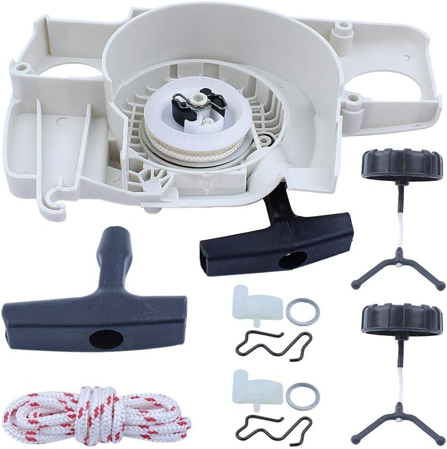 Fricgore Spare Parts for Starter Recoil Fueil Oil Caps Kit for Stjhl Ms180 Ms180C Ms170 017 018 Chainsaw Moto Sierra Gasolina