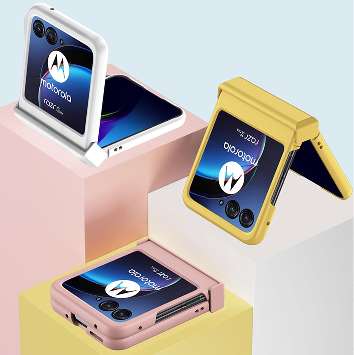 NINKI Funda compatible con Motorola Razr Plus 2023, Motorola Razr+ 2023 con protección de bisagra, bonita funda protectora resistente para Motorola