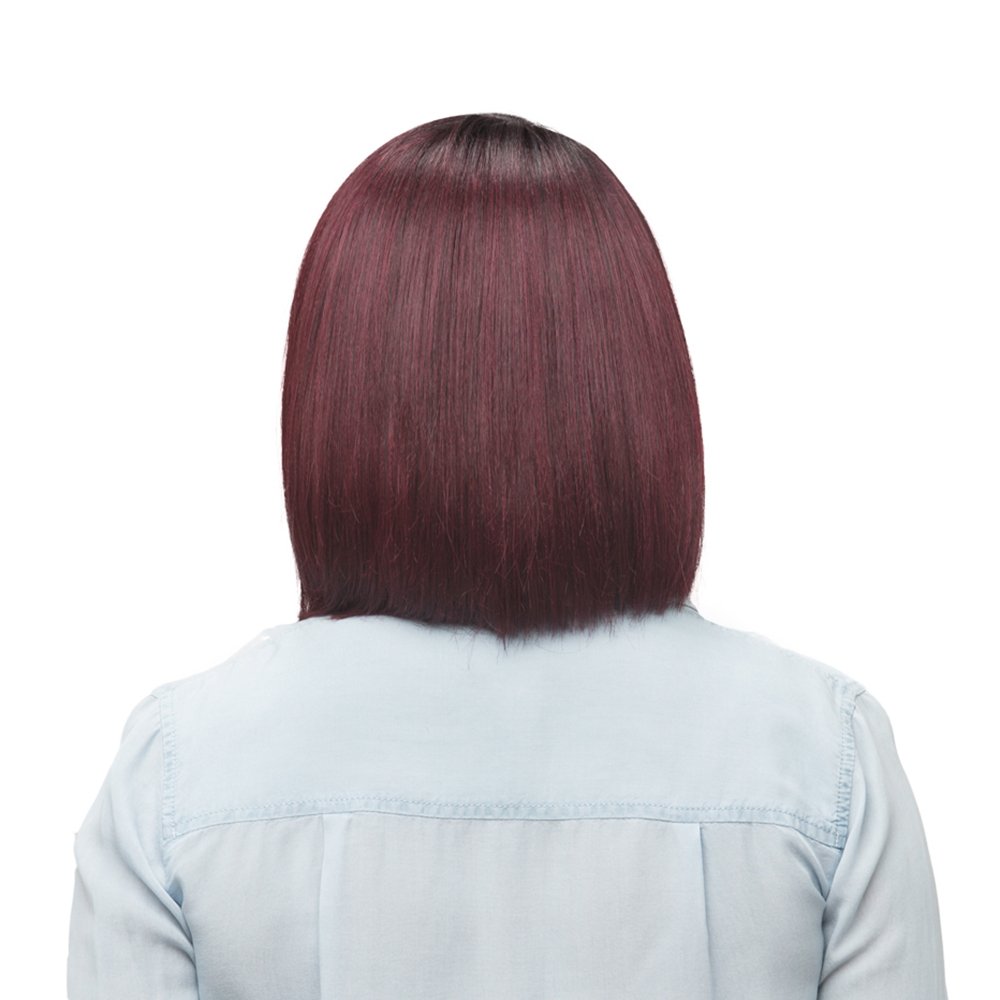 Vivica A Fox Usha – Peluca de fibra sintética resistente al calor natural con encaje frontal, 1B, 9.3 onzas