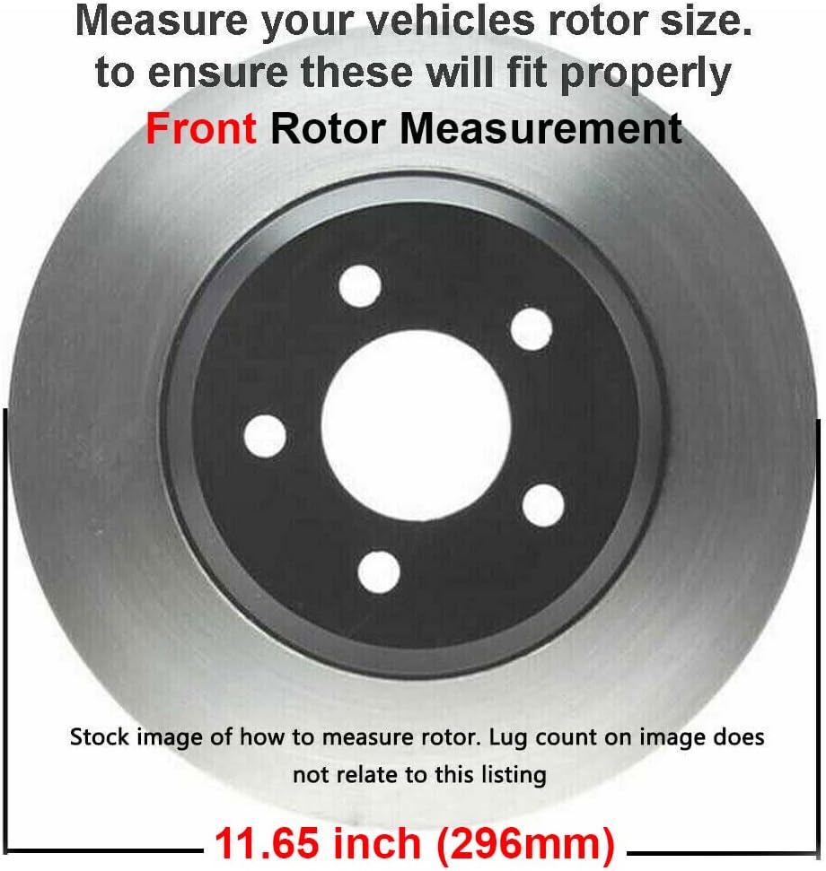 Detroit Axle – Kit de freno delantero para Nissan Frontier Pathfinder Xterra Equator Rotores de freno de repuesto y pastillas de freno de cerámica
