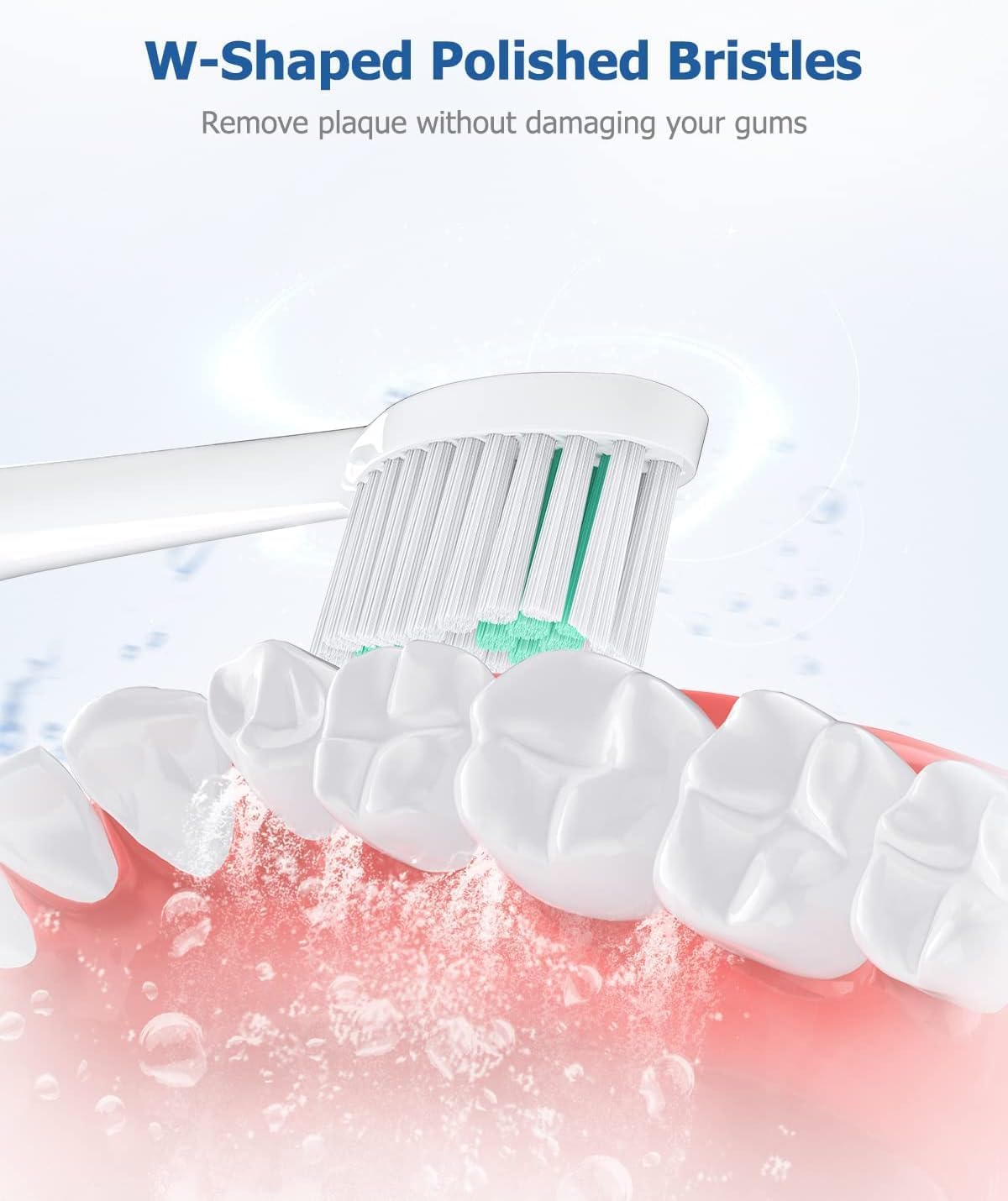 Operan Cepillo de dientes eléctrico para adultos y niños, cepillo de dientes recargable sónico de alta potencia con temporizador inteligente, 5