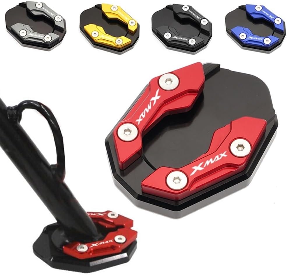 Motorcycle Side Stand pad for Y&AMAHA XAMX300 Xmax 300 X-MAX 350 2015-2021 2020 2019 CNC Motorcycle Kickstand Side Stand Enlarge Foot Extension Pad