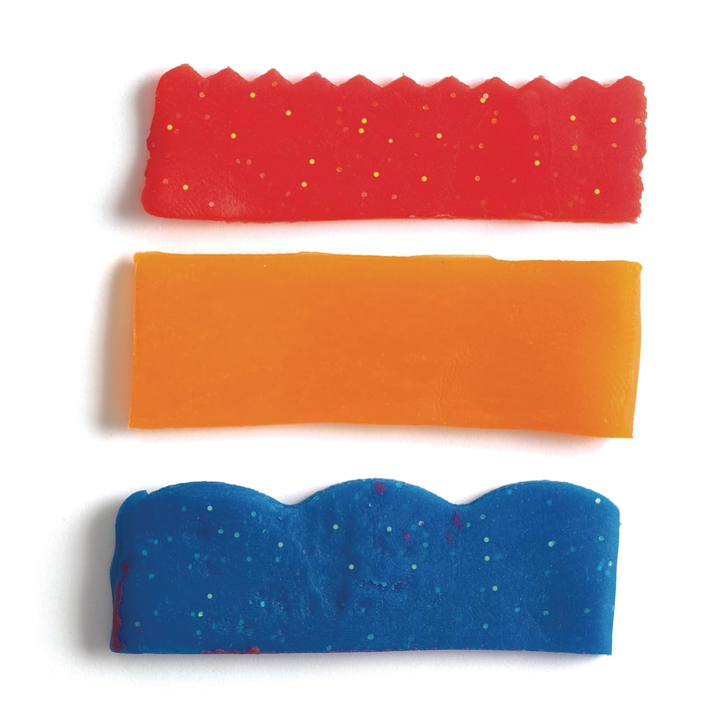 Colorations Tijeras de plástico divertidas para masa para textura, juego de 12, 3 diseños, fácil de limpiar, seguras, artes y manualidades,